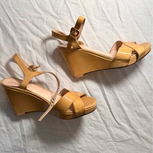 Vintage authentic Prada wedge heels